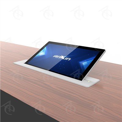 Monitor LCD retráctil motorizado para conferencias de 19" con inclinación ajustable de 40 grados: diseño que ahorra espacio