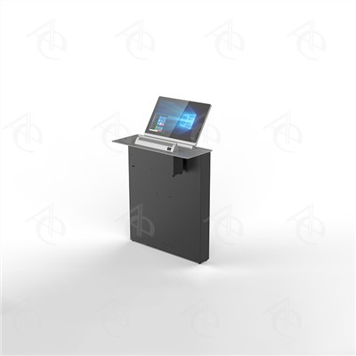 Monitor de inclinación ajustable retráctil motorizado de 15'' con micrófono plegable