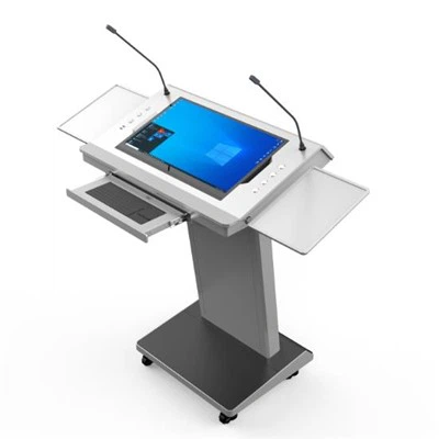 YHJT-SW-22HP01 Atril de audio Amplificador y altavoz incorporados; Podio Digital Integrado; Equipo educativo para escuelas y conferencias