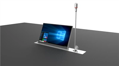 15 "Monitor retráctil motorizado con micrófono