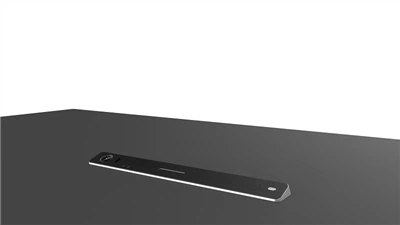 Monitor de tipo pendiente de 15 "integrado con placa de identificación y micrófono